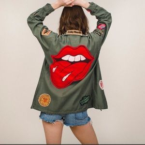 Madeworn Rolling Stones Army Jacket Size Small S Utility jacket
